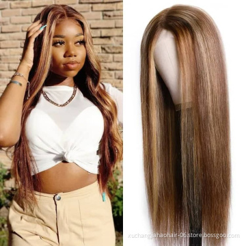 wholesale hot sell p4/27 woman hair virgin brazilian piano color human hair wigs